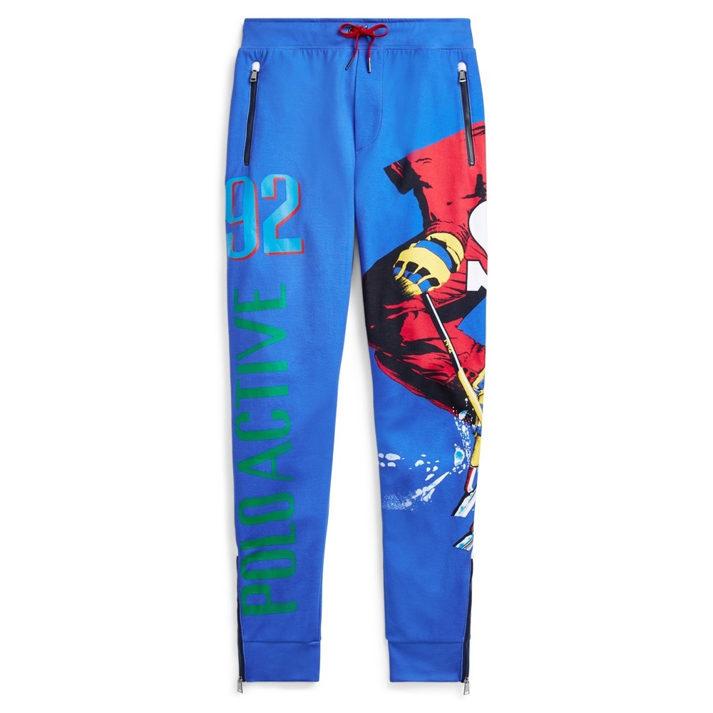 Downhill Skier 92’ Double Knit Tech Athletic Pants
